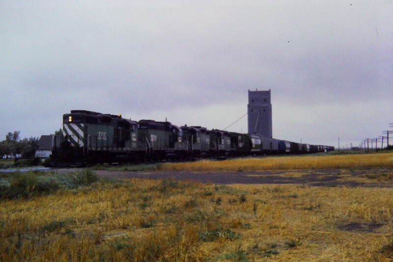 Unloading grain
