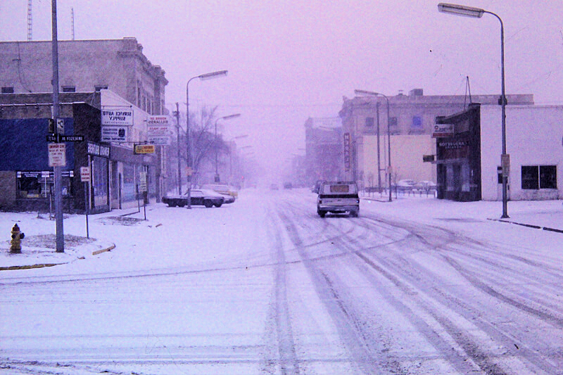 Snow covered roads