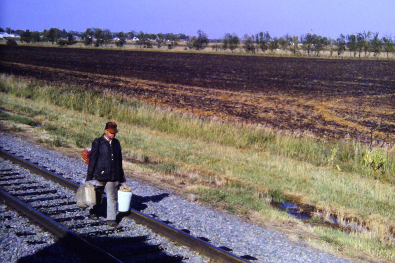 Hiking the tracks