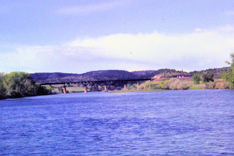 Bridge over a lake