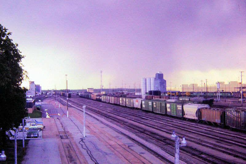 A rail yard